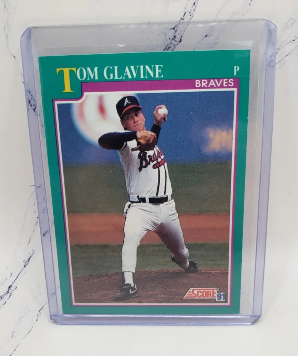 1991 Score Tom Glavine Atlanta Braves Baseball Card
